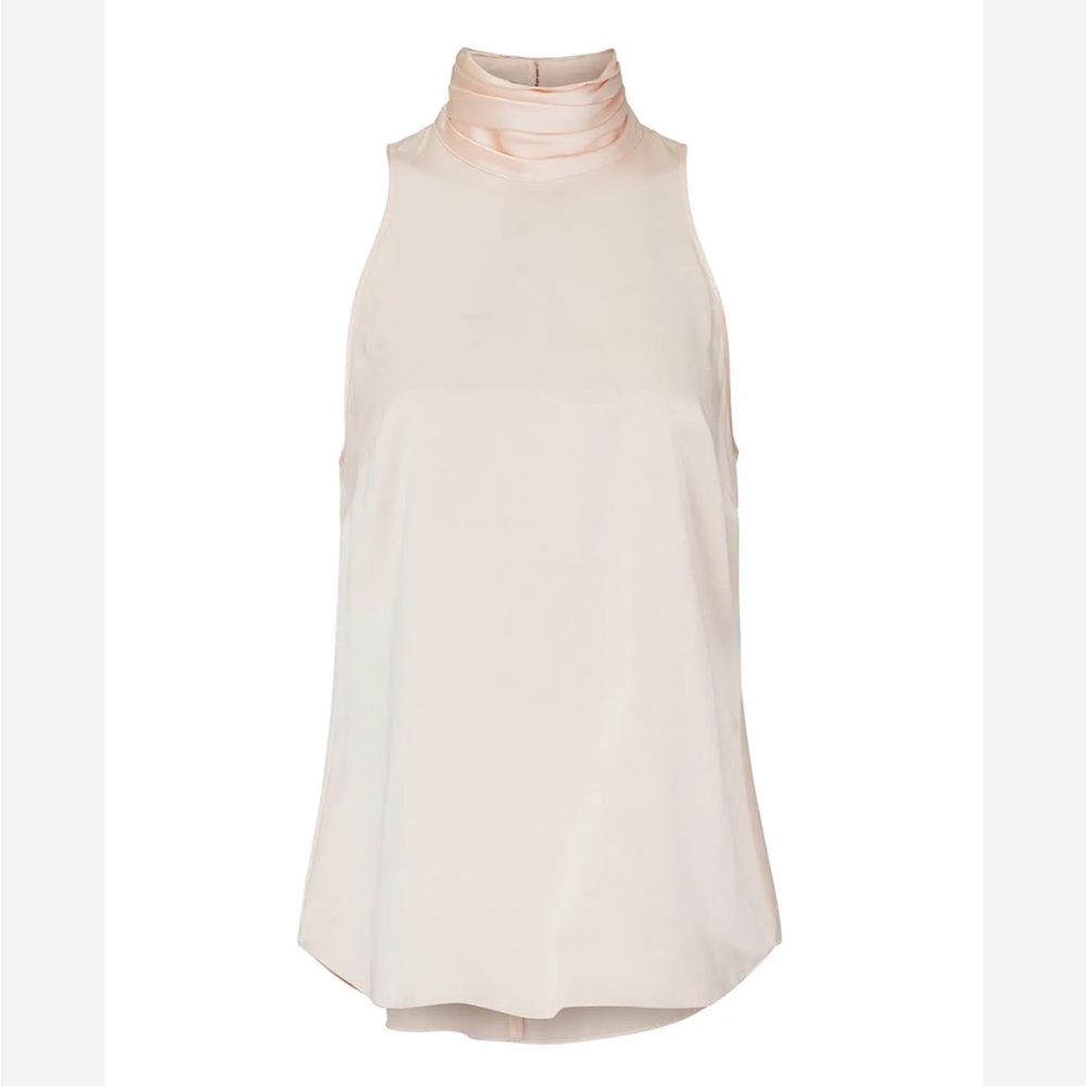 Cinq à Sept Cream Sleeveless Blouse